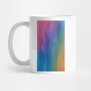Rainbow Streak (abstract oil pastel) Mug